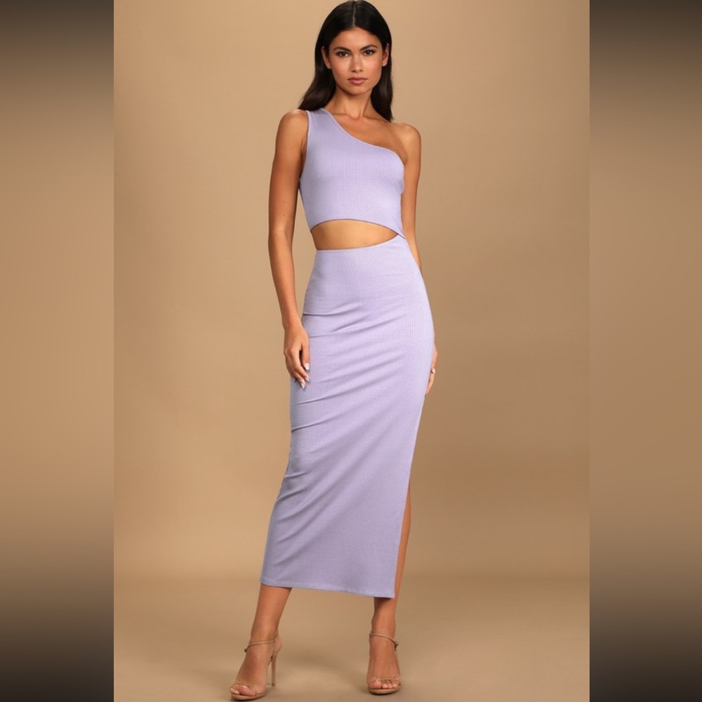 Lulu’s Spice Things Up One Shoulder Dress